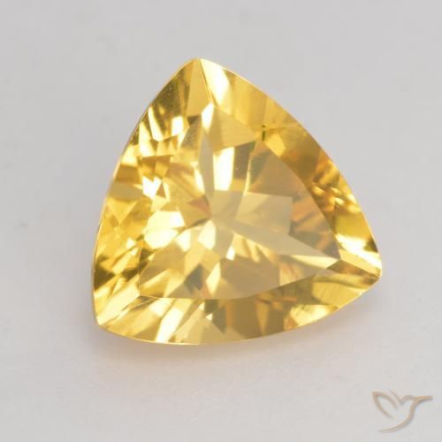 Citrino Oro naturale da 2.09 ct, Taglio trillion, VVS-VS
