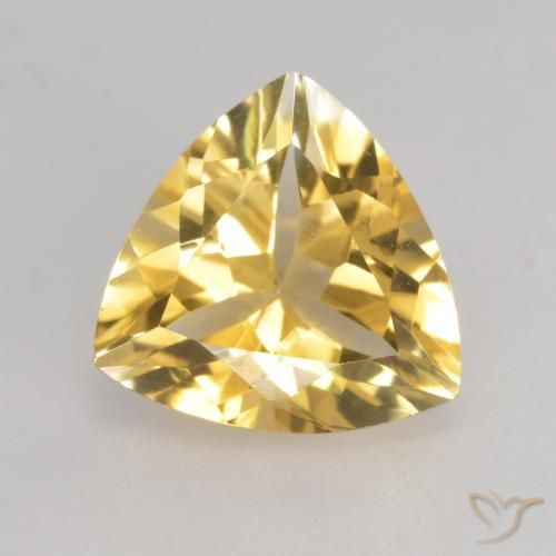 2.18ct Naturale Dorato Citrino, Taglio trillion, VVS-VS