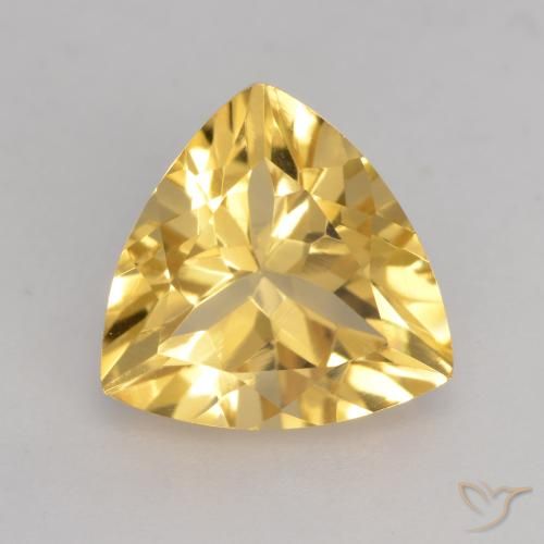 2.20ct Naturale Dorato medio Citrino, Taglio trillion, VVS-VS
