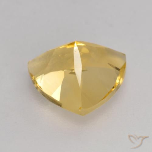 Citrino Dorato medio naturale da 2.20 ct, Taglio trillion, VVS-VS