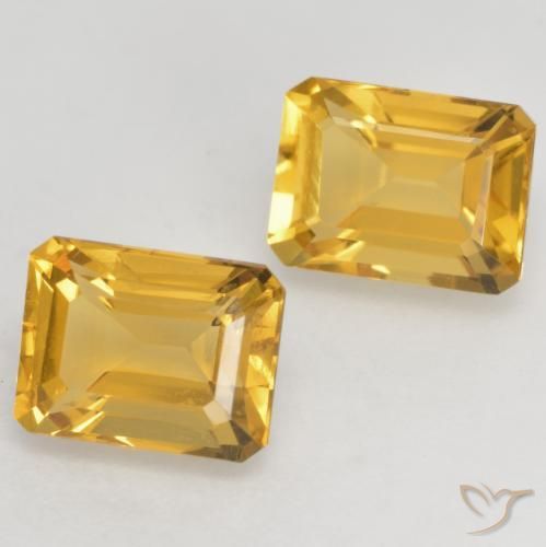 Gemme di Citrino Oro brillante naturale da 3.35 ct, Ottagonale / Taglio smeraldo, VVS-VS