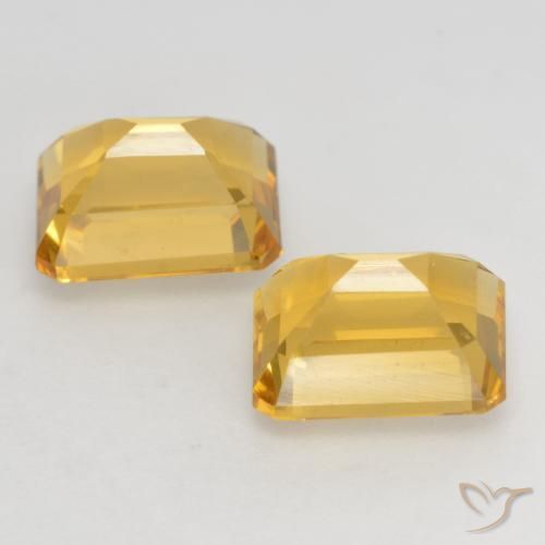 Gemme di Citrino Oro brillante naturale da 3.35 ct, Ottagonale / Taglio smeraldo, VVS-VS