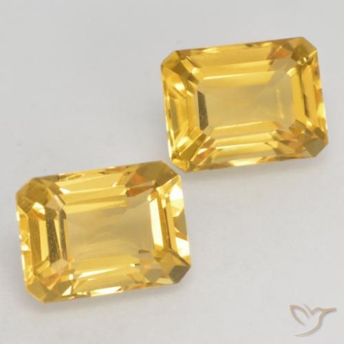 Gemme di Citrino Oro brillante naturale da 3.20 ct, Ottagonale / Taglio smeraldo, VVS-VS