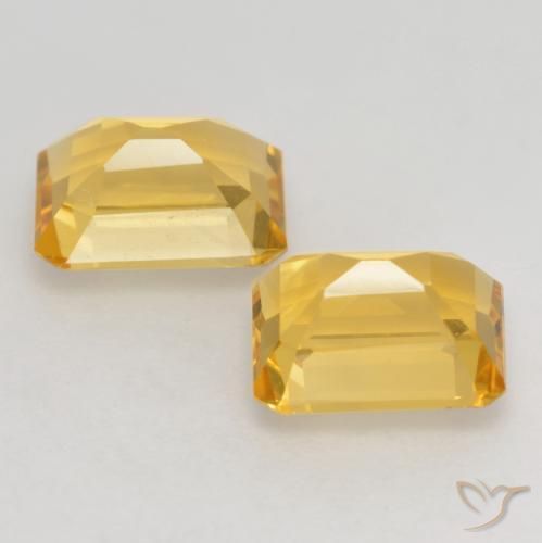 Gemme di Citrino Oro brillante naturale da 3.20 ct, Ottagonale / Taglio smeraldo, VVS-VS
