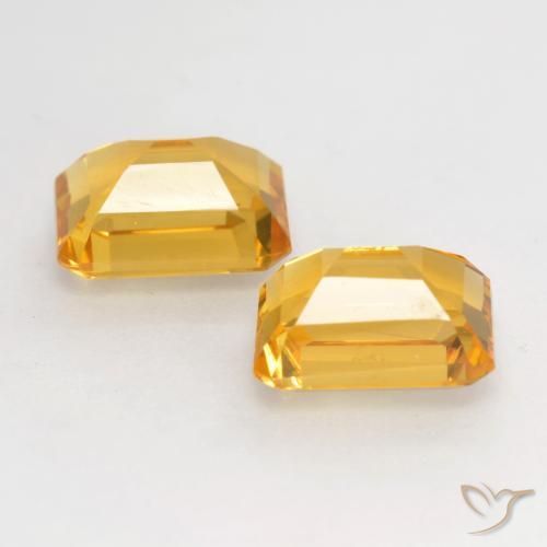 Gemme di Citrino Oro medio naturale da 3.32 ct, Ottagonale / Taglio smeraldo, VVS-VS