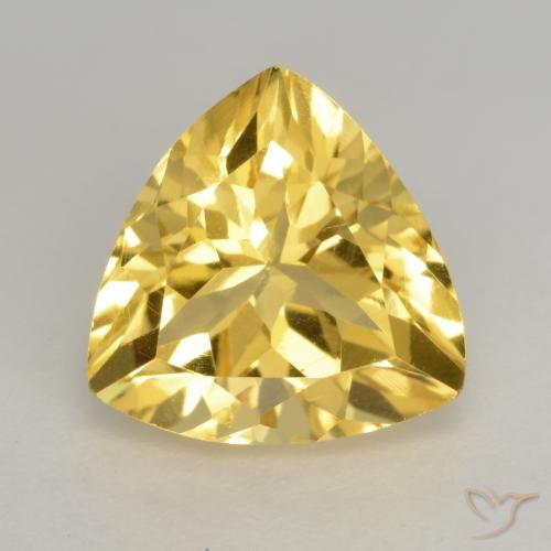2.39ct Naturale Arancio dorato Citrino, Taglio trillion, VVS-VS