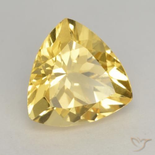 Citrino Arancio dorato naturale da 2.39 ct, Taglio trillion, VVS-VS