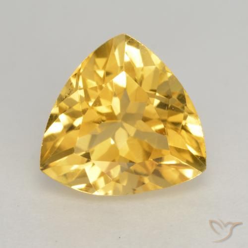 2.13ct Naturale Oro medio Citrino, Taglio trillion, VVS-VS