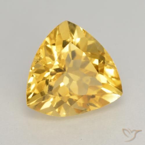 Citrino Oro medio naturale da 2.13 ct, Taglio trillion, VVS-VS