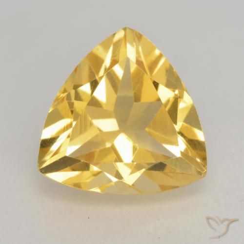 2.35ct Naturale Oro Citrino, Taglio trillion, VVS-VS