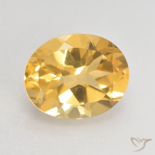 3.59ct Naturale Oro medio Citrino, Ovale, VVS-VS