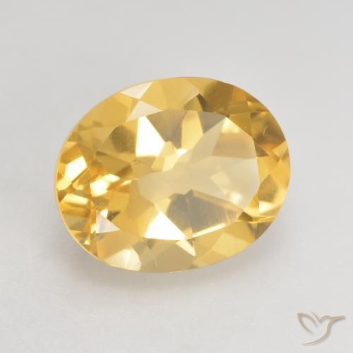Citrino Oro medio naturale da 3.59 ct, Ovale, VVS-VS