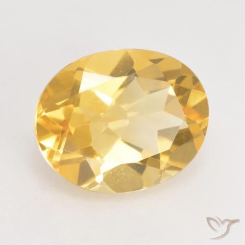 Citrino Oro naturale da 3.13 ct, Ovale, VVS-VS
