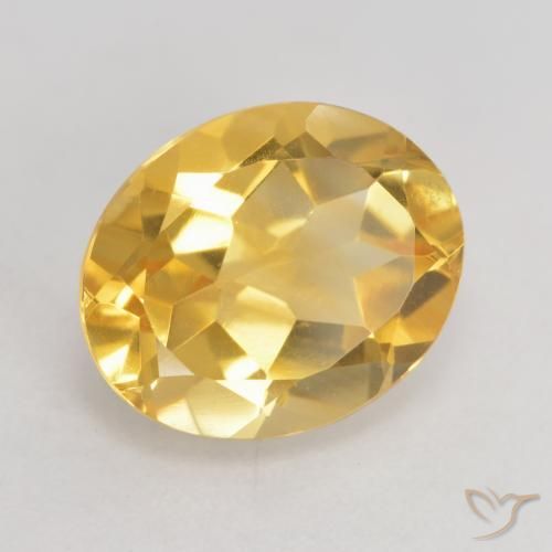 Citrino Oro medio naturale da 3.04 ct, Ovale, VVS-VS