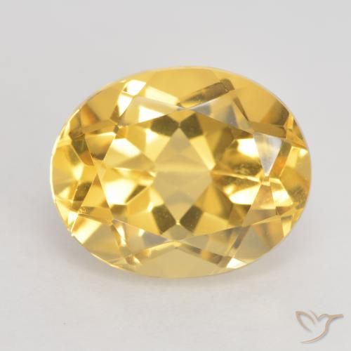 3.66ct Naturale Dorato medio Citrino, Ovale, VVS-VS