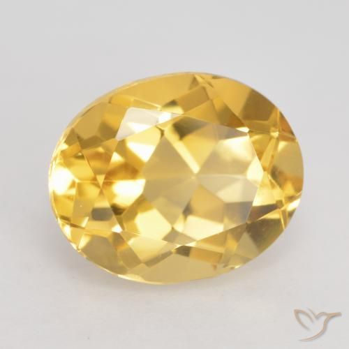 Citrino Dorato medio naturale da 3.66 ct, Ovale, VVS-VS