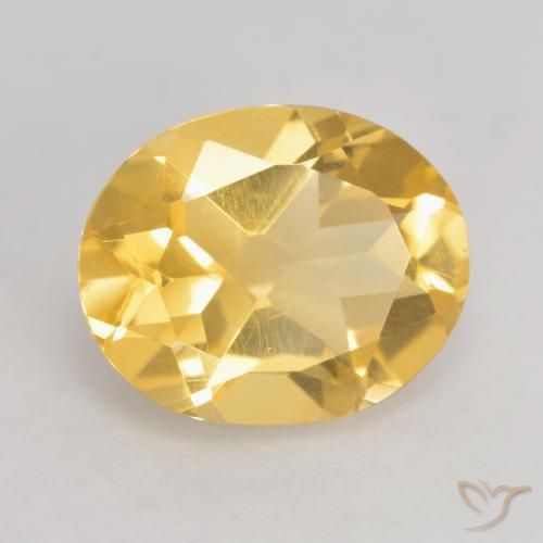 Citrino Oro medio naturale da 3.15 ct, Ovale, VVS-VS