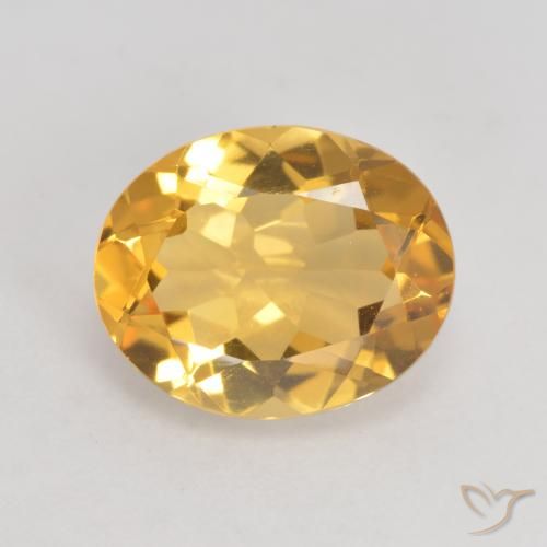 2.96ct Naturale Oro medio Citrino, Ovale, VVS-VS