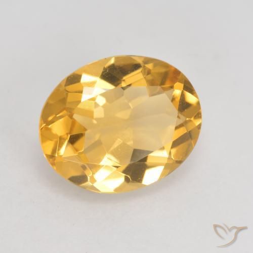 Citrino Oro medio naturale da 2.96 ct, Ovale, VVS-VS