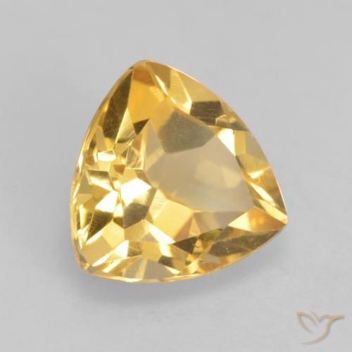 Citrino Dorato medio naturale da 1.76 ct, Taglio trillion, VS