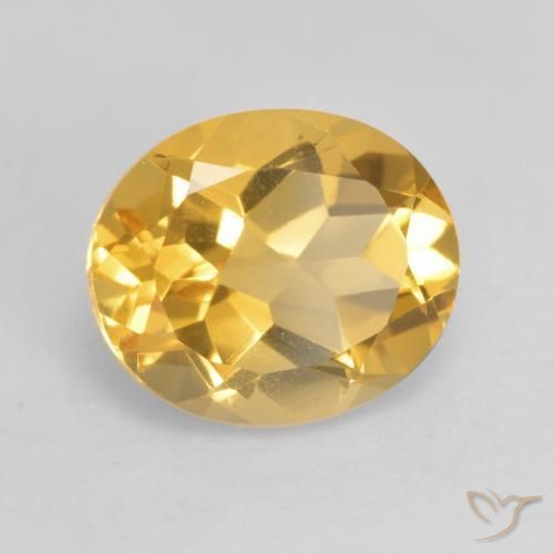 Citrino Arancio Dorato Profondo naturale da 3.63 ct, Ovale, VVS-VS