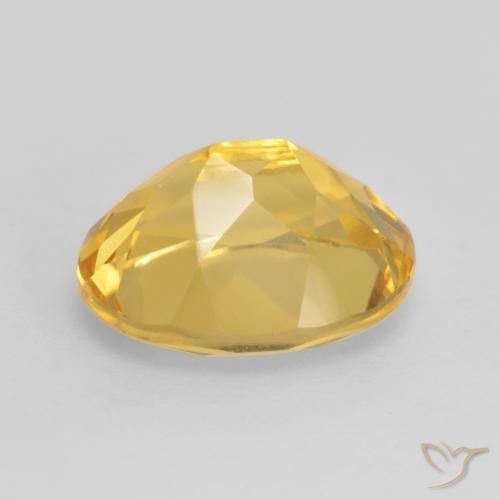 Citrino Arancio Dorato Profondo naturale da 3.63 ct, Ovale, VVS-VS