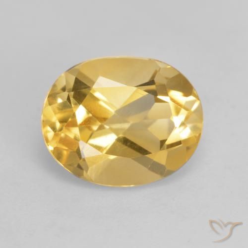 3.21ct Naturale Oro medio Citrino, Ovale, VVS-VS