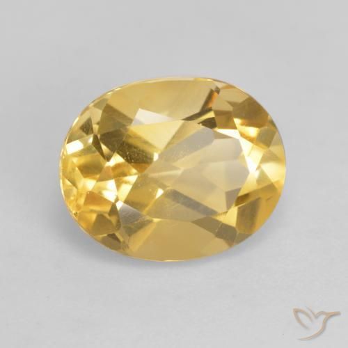 Citrino Oro medio naturale da 3.21 ct, Ovale, VVS-VS