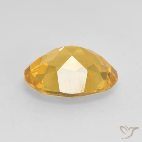 Citrino Dorato medio-scuro naturale da 2.78 ct, Ovale, VS