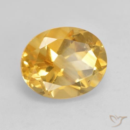Citrino Arancio Dorato Profondo naturale da 3.73 ct, Ovale, VS