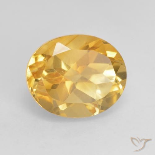 Citrino Arancio Dorato Profondo naturale da 3.79 ct, Ovale, VS