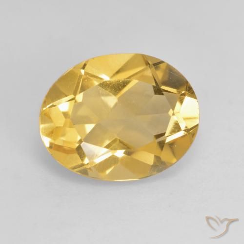 2.90ct Naturale Arancio Dorato Profondo Citrino, Ovale, VS