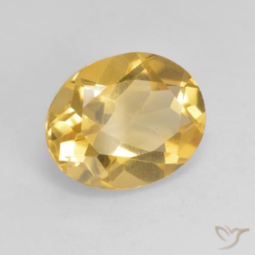 Citrino Arancio Dorato Profondo naturale da 2.90 ct, Ovale, VS