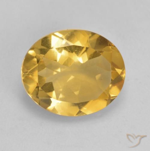3.34ct Naturale Dorato medio Citrino, Ovale, VS
