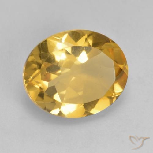 Citrino Dorato medio naturale da 3.34 ct, Ovale, VS