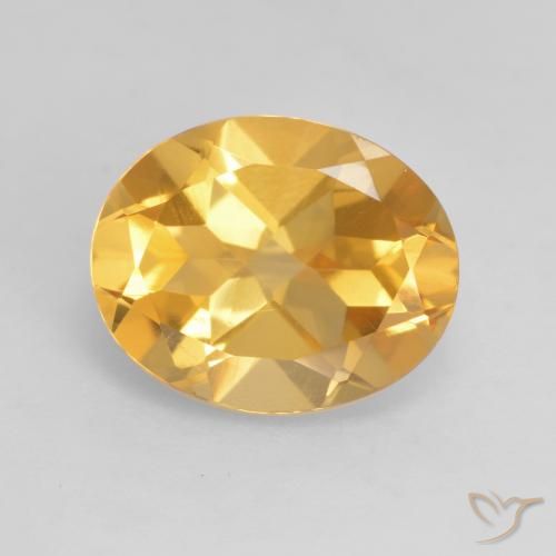 3.17ct Naturale Oro brillante Citrino, Ovale, VVS-VS