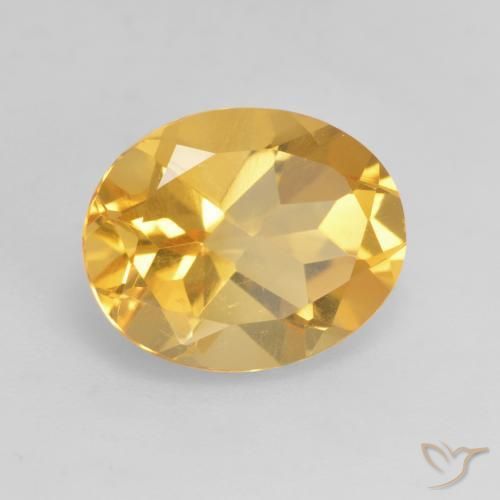 Citrino Oro brillante naturale da 3.17 ct, Ovale, VVS-VS