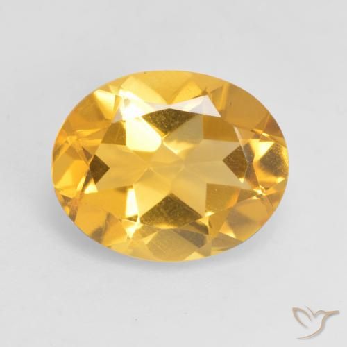 3.17ct Naturale Dorato medio Citrino, Ovale, VVS-VS