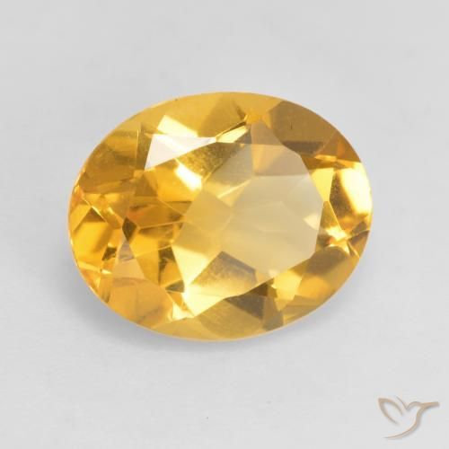 Citrino Dorato medio naturale da 3.17 ct, Ovale, VVS-VS
