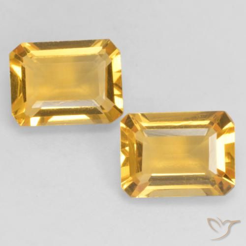 2.70ctw Naturale Oro profondo Citrino, Taglio smeraldo, VVS-VS