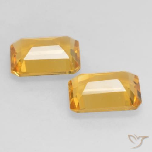 Gemme di Citrino Oro profondo naturale da 2.70 ct, Ottagonale / Taglio smeraldo, VVS-VS