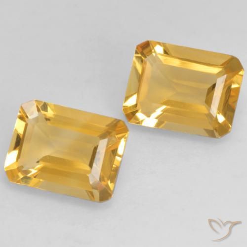 Gemme di Citrino Oro profondo naturale da 2.67 ct, Ottagonale / Taglio smeraldo, VVS-VS