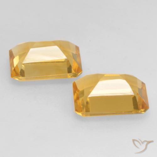 Gemme di Citrino Oro profondo naturale da 2.67 ct, Ottagonale / Taglio smeraldo, VVS-VS