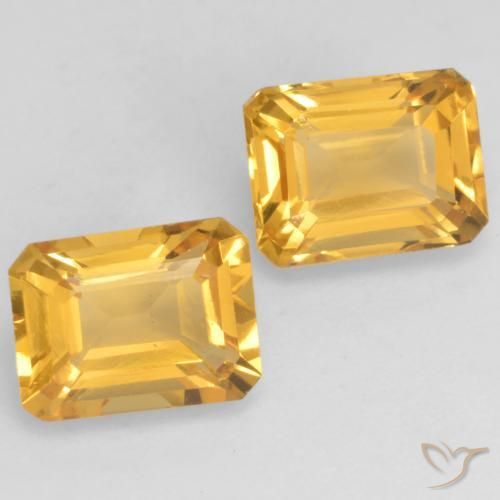 Gemme di Citrino Oro brillante naturale da 3.21 ct, Ottagonale / Taglio smeraldo, VVS-VS