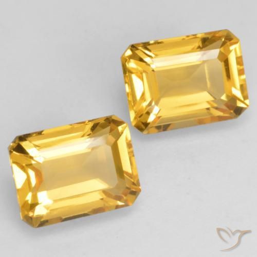 Gemme di Citrino Oro brillante naturale da 3.40 ct, Ottagonale / Taglio smeraldo, VVS-VS