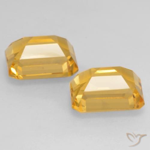 Gemme di Citrino Oro brillante naturale da 3.40 ct, Ottagonale / Taglio smeraldo, VVS-VS