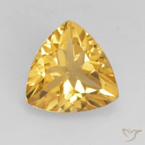 2.05ct Naturale Oro medio Citrino, Taglio trillion, VVS-VS