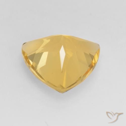 Citrino Oro medio naturale da 2.05 ct, Taglio trillion, VVS-VS