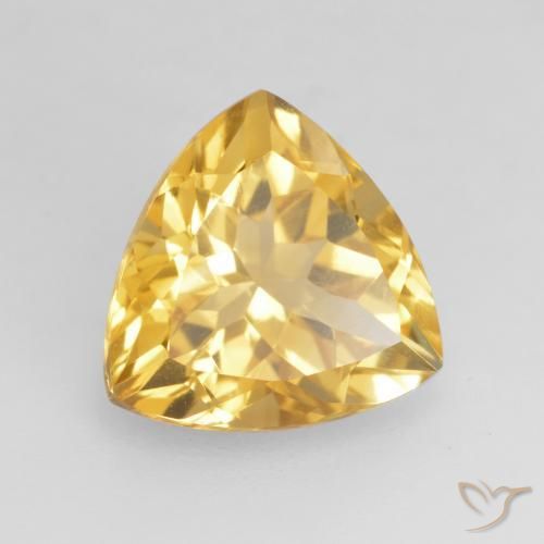 Citrino Dorato medio naturale da 2.29 ct, Taglio trillion, VVS-VS