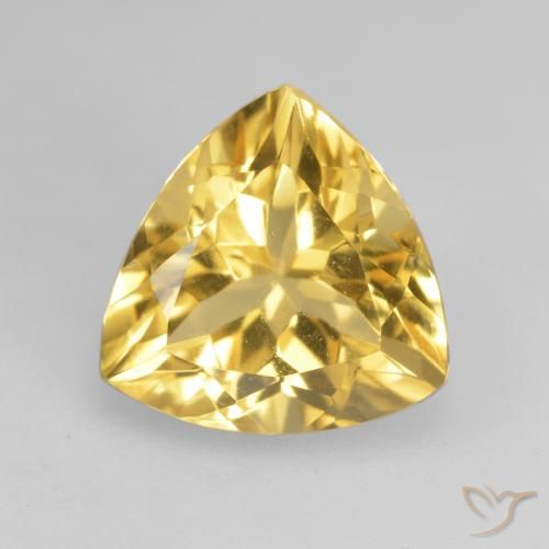 2.31ct Naturale Arancio dorato Citrino, Taglio trillion, VVS-VS
